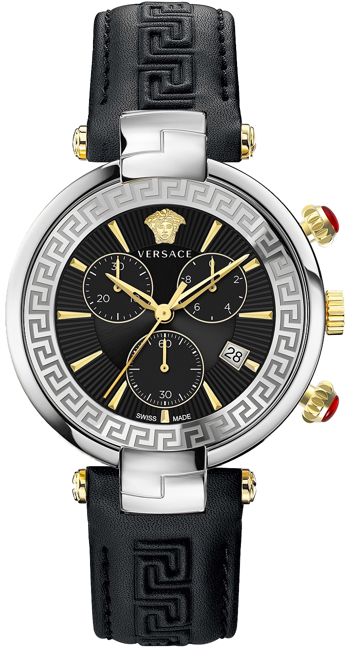 Versace Herreklokke VE2M00121 Revive Sort/Lær Ø41 mm