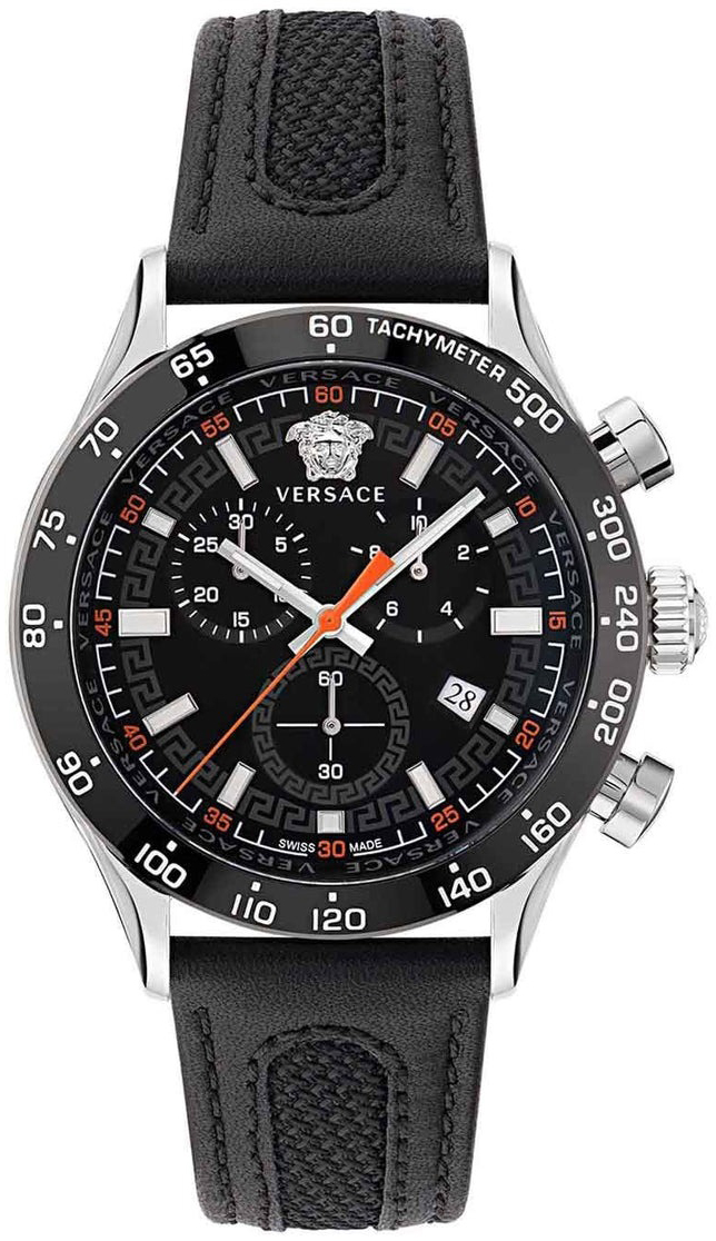 Versace Herreklokke VE2U00122 Hellenyium Sort/Tekstil Ø44 mm