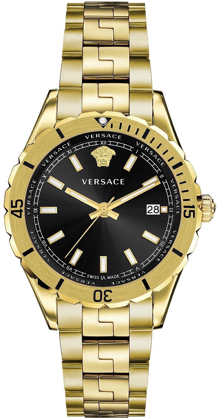 Versace Herreklokke VE3A00820 Hellenyium Sort/Gulltonet stål Ø42 mm