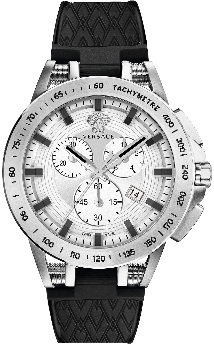 Versace Herreklokke VE3E00121 Sport Tech Sølvfarget/Plast Ø45 mm