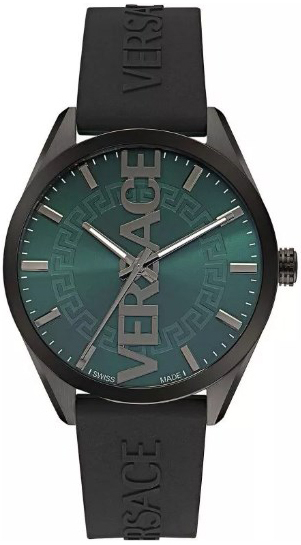 Versace Herreklokke VE3H00322 V Vertical Grønn/Gummi Ø42 mm