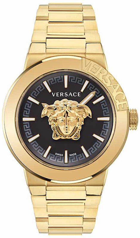 Versace Herreklokke VE7E00623 Medusa Sort/Gulltonet stål Ø43 mm