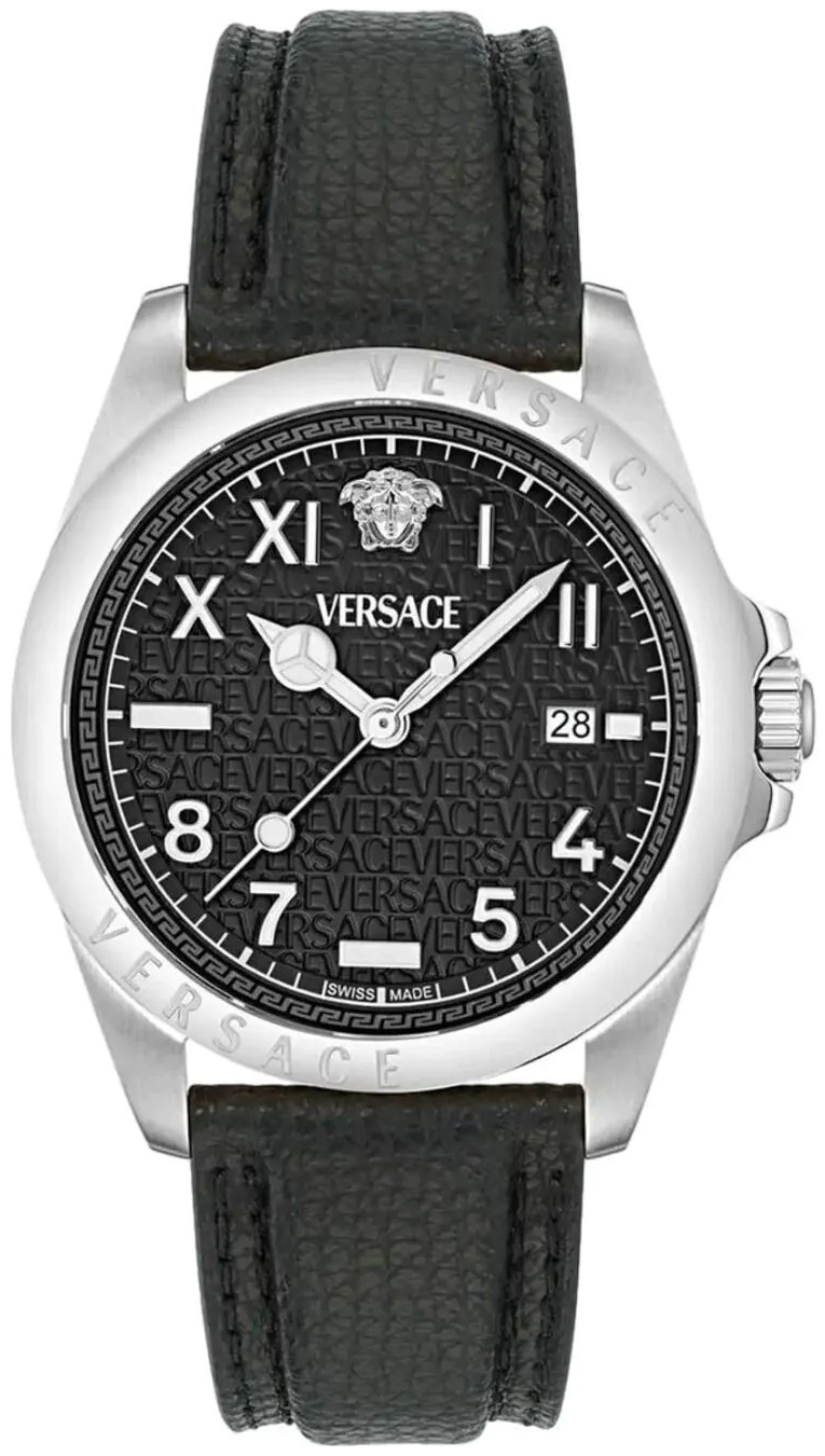 Versace Herreklokke VE9H00124 Anteo Sort/Lær Ø41 mm