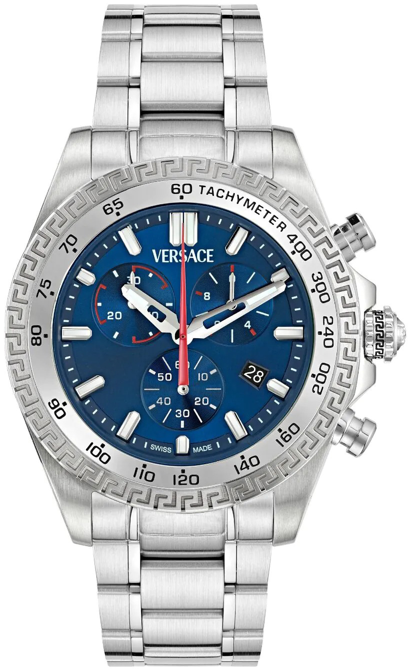 Versace Herreklokke VE9K00924 Chrono X Blå/Stål Ø46 mm