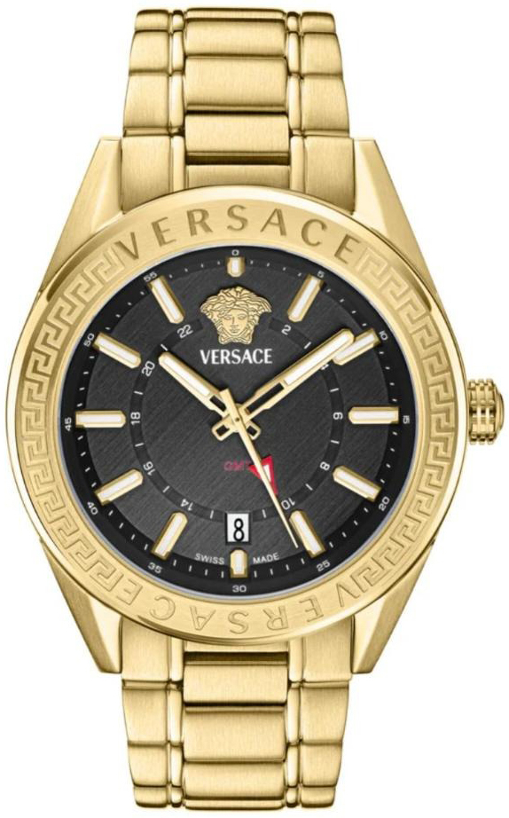 Versace Herreklokke VEAFA0724 V Code Sort/Gulltonet stål Ø42 mm