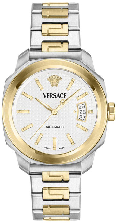 Versace Herreklokke VEAG00624 Dylos Hvit/Gulltonet stål Ø42 mm