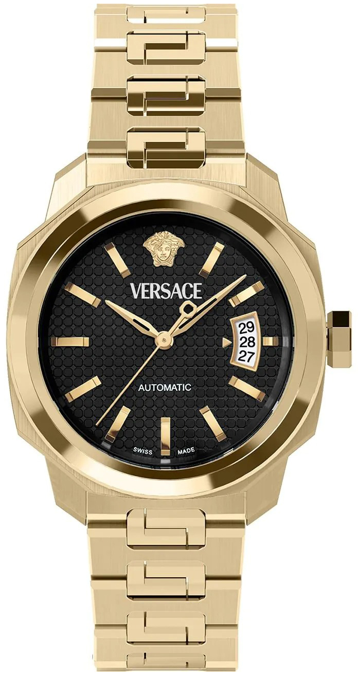 Versace Herreklokke VEAG00824 Dylos Sort/Gulltonet stål Ø42 mm