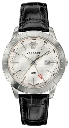 Versace Herreklokke VEBK00918 Univers Sølvfarget/Lær Ø43 mm