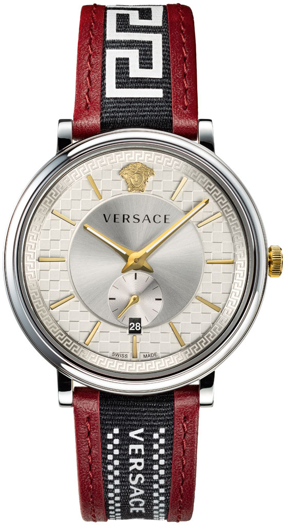 Versace Herreklokke VEBQ01319 V Circle Grå/Tekstil Ø42 mm