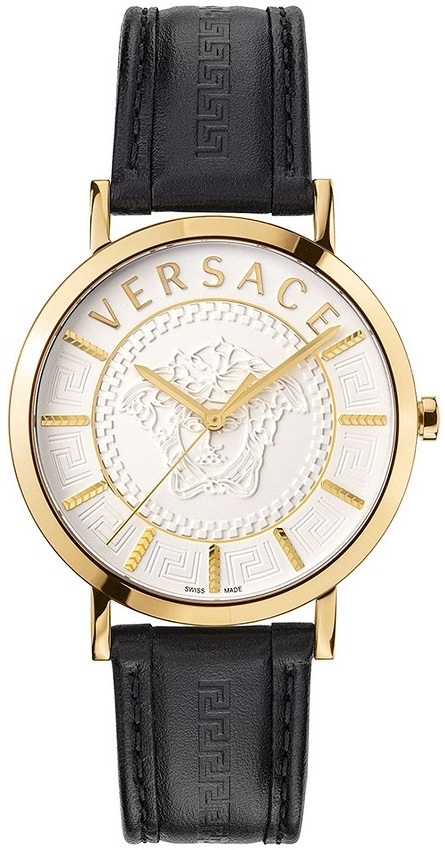 Versace Herreklokke VEJ400221 V Icon Sølvfarget/Lær Ø41 mm