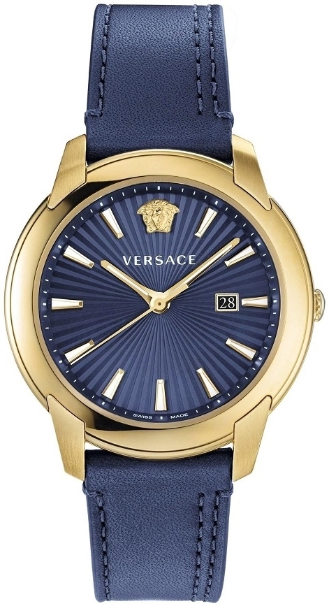 Versace Herreklokke VELQ00319 V Urban Blå/Lær Ø42 mm