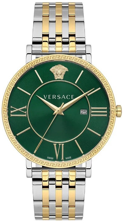 Versace Herreklokke VENCA0224 V Eternal Grønn/Gulltonet stål Ø42 mm