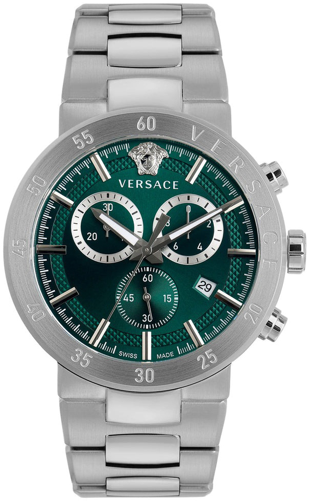 Versace Herreklokke VEPY01021 Classic Grønn/Stål Ø43 mm