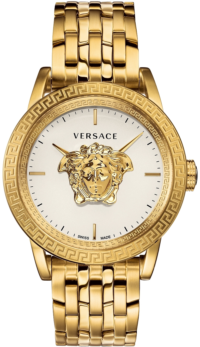 Versace Herreklokke VERD00318 Plazzo Empire 43mm Hvit/Gulltonet stål