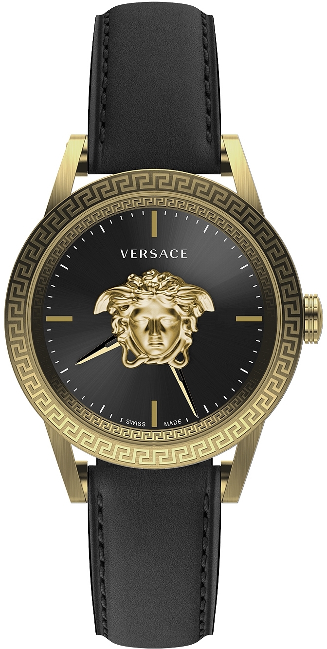 Versace Herreklokke VERD01320 Palazzo 43mm Sort/Lær Ø43 mm