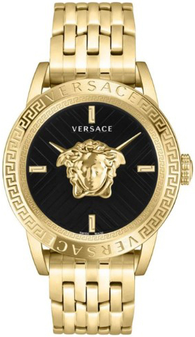 Versace Herreklokke VESN00922 V Code Sort/Gulltonet stål Ø43 mm