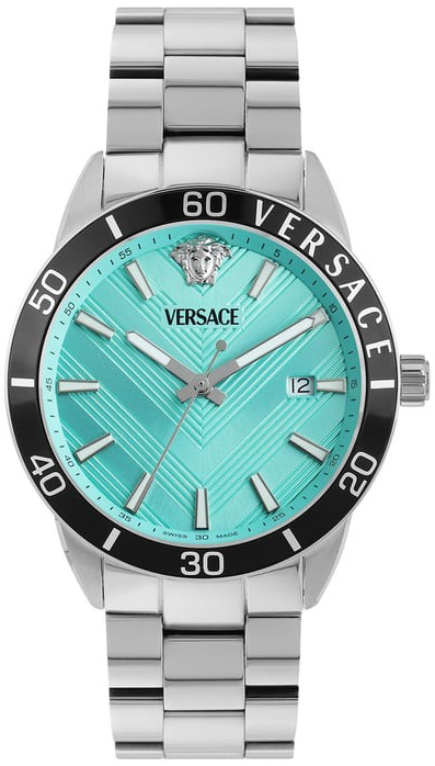 Versace Herreklokke VEYCA0324 Greca Turkis/Stål Ø43 mm