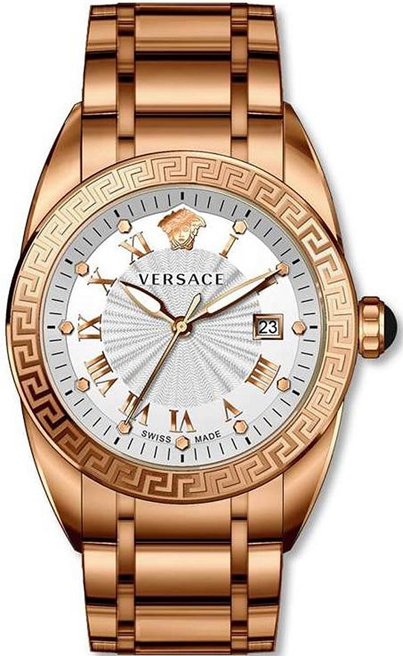 Versace Herreklokke VFE090013 V Sport II Hvit/Rose-gulltonet stål