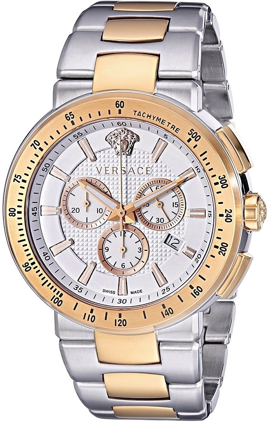 Versace Herreklokke VFG130015 Mystique Chrono Hvit/Stål Ø45 mm