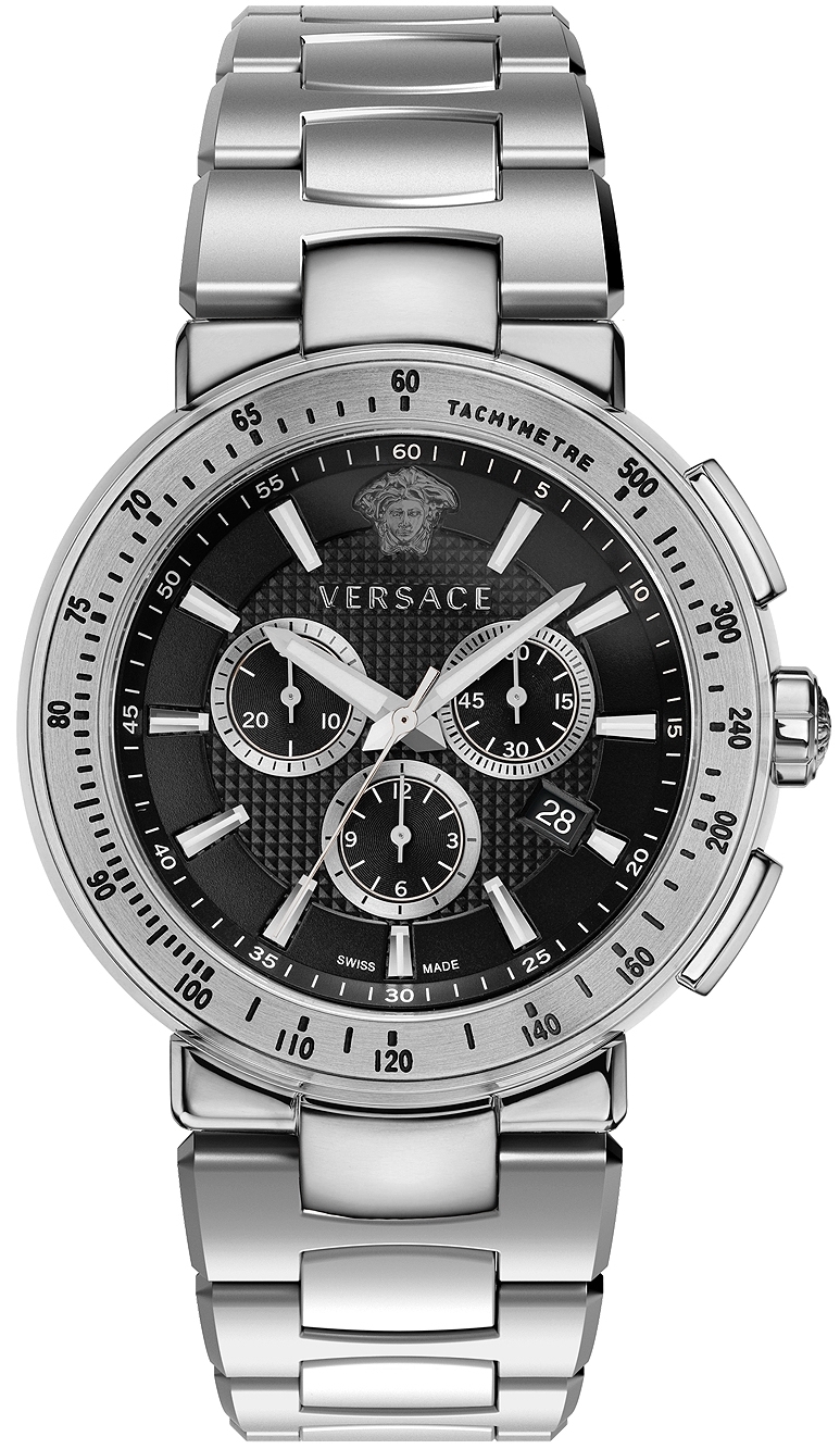 Versace Herreklokke VFG170016 Mystique Sport Sort/Stål Ø46 mm