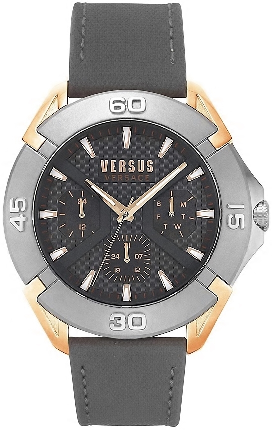 Versus by Versace Herreklokke VSP1W0319 Sort/Lær Ø46 mm