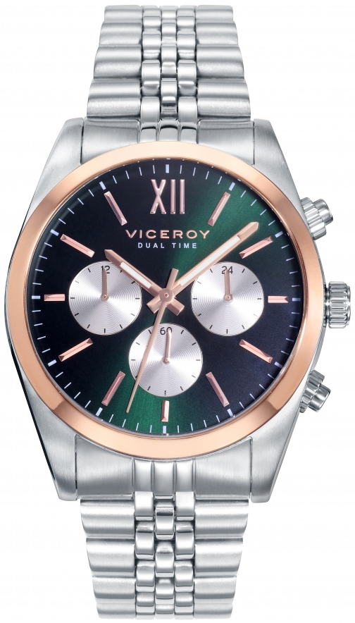 Viceroy Herreklokke 42423-63 Classic Grønn/Stål Ø41 mm