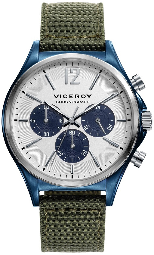Viceroy Herreklokke 471109-05 Classic Hvit/Tekstil Ø42 mm