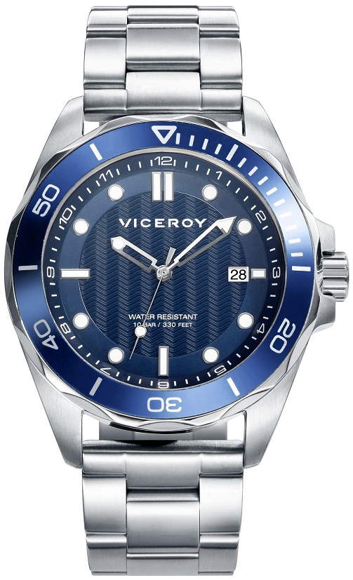 Viceroy Herreklokke 471163-37 Classic Blå/Stål Ø43 mm