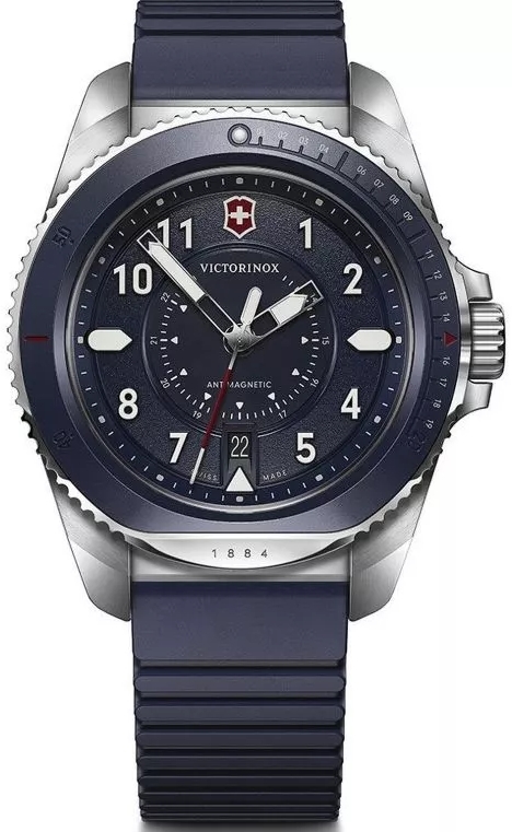 Victorinox Herreklokke 241975 Journey 1884 Blå/Gummi Ø43 mm