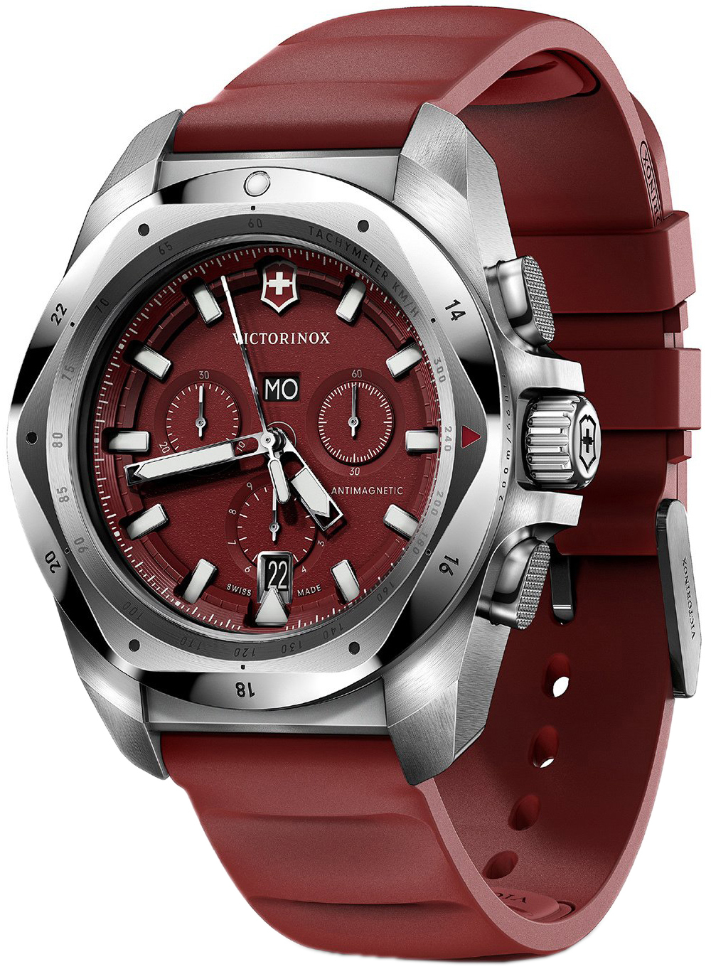 Victorinox Herreklokke 241986 I.N.O.X. Rød/Gummi Ø43 mm