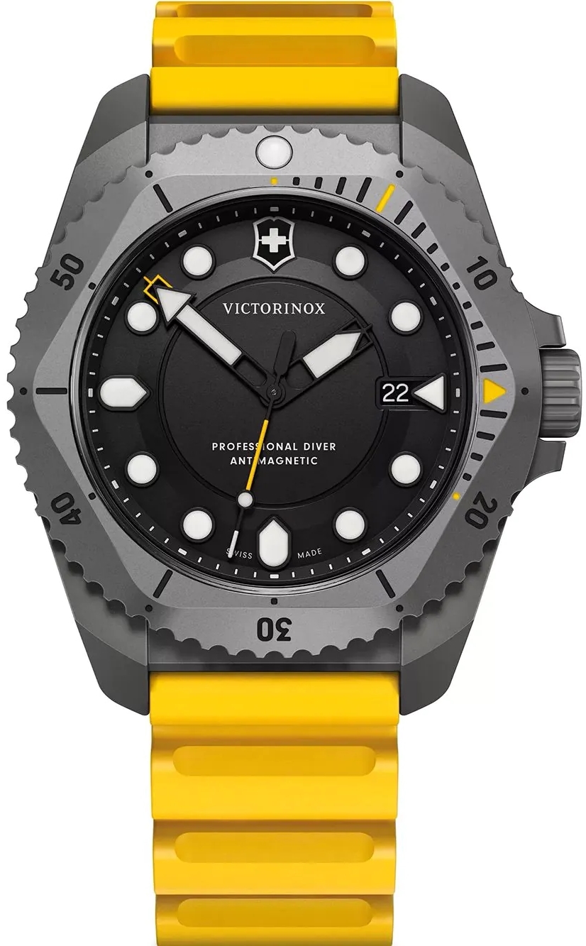 Victorinox Herreklokke 241992 Dive Pro Sort/Gummi Ø43 mm
