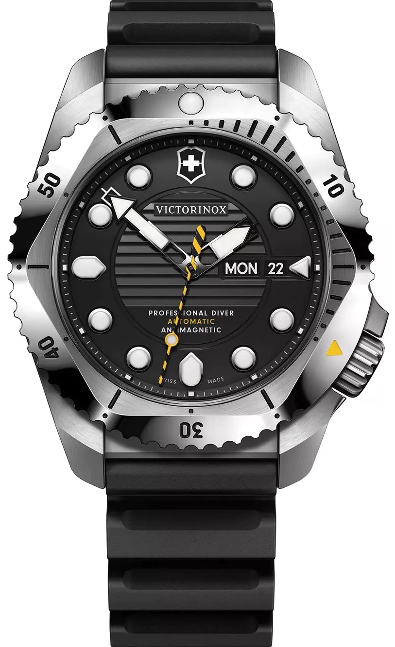 Victorinox Herreklokke 241994 Dive Pro Sort/Gummi Ø43 mm