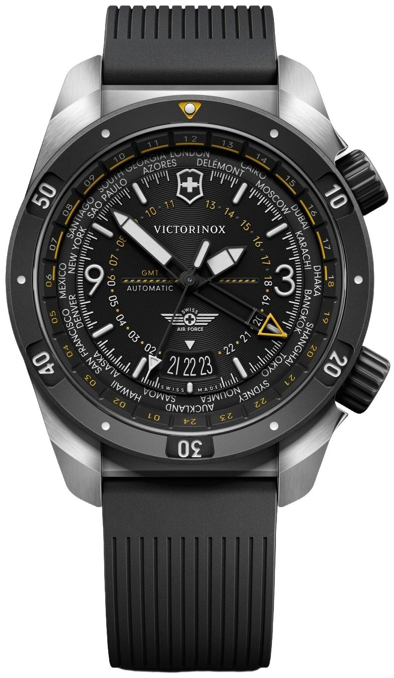 Victorinox Herreklokke 242005 Air Pro Sort/Gummi Ø43 mm