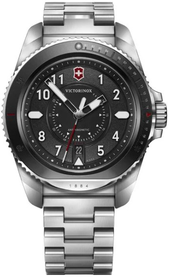 Victorinox Herreklokke 242009 Journey 1884 Sort/Stål Ø43 mm