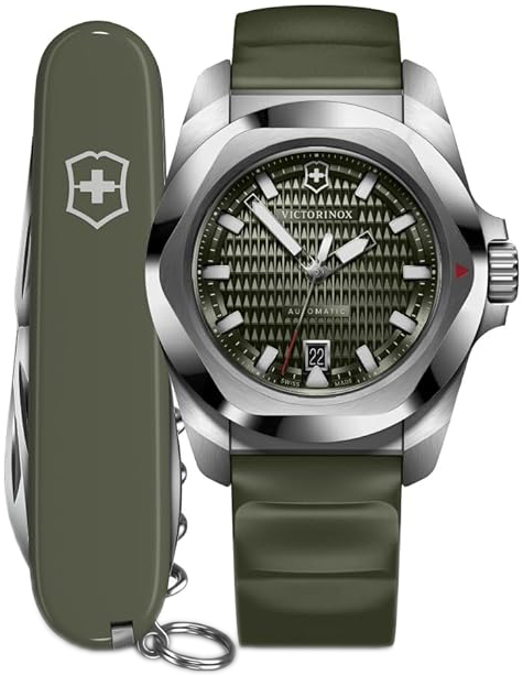 Victorinox Herreklokke 242017.1 I.N.O.X. Sort/Gummi Ø41 mm