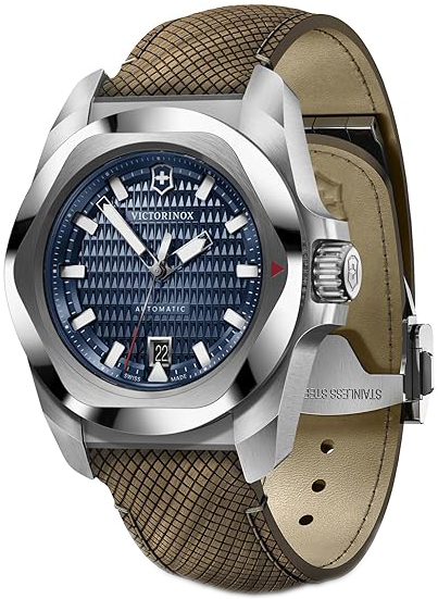Victorinox Herreklokke 242018.1 I.N.O.X. Blå/Lær Ø41 mm