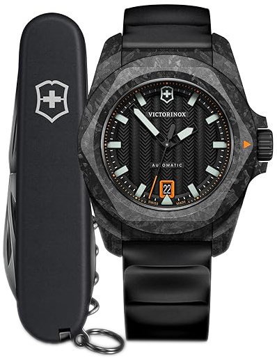 Victorinox Herreklokke 242023.1 I.N.O.X. Sort/Gummi Ø41 mm
