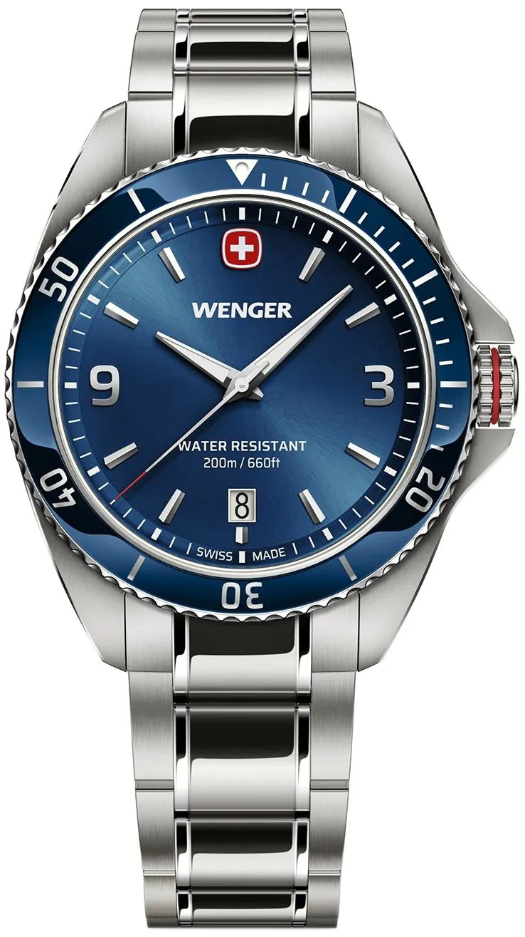 Wenger Herreklokke 01.2031.103 Executive Blå/Stål Ø40 mm