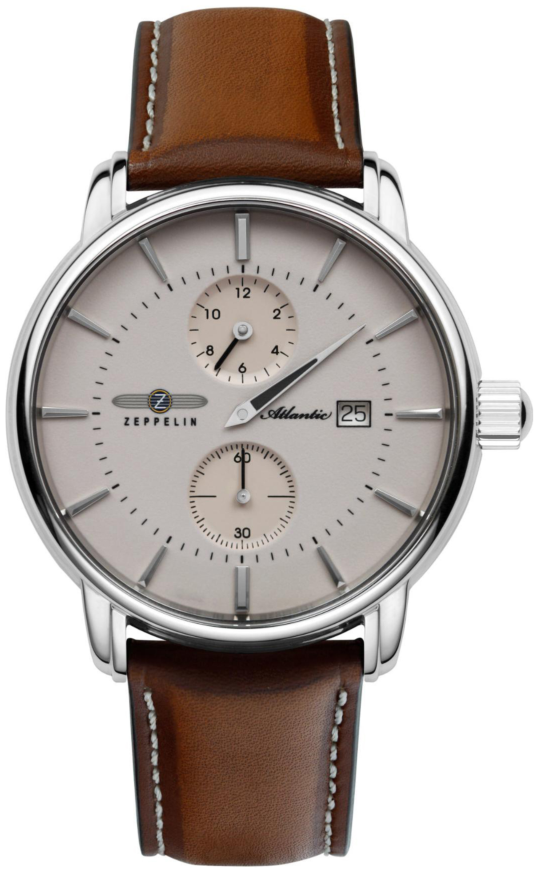 Zeppelin Herreklokke 84265 Atlantic Beige/Lær Ø43 mm