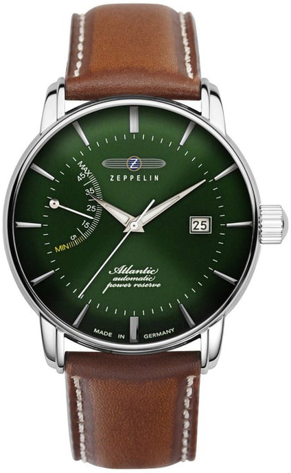 Zeppelin Herreklokke 84624 Atlantic Grønn/Lær Ø41 mm